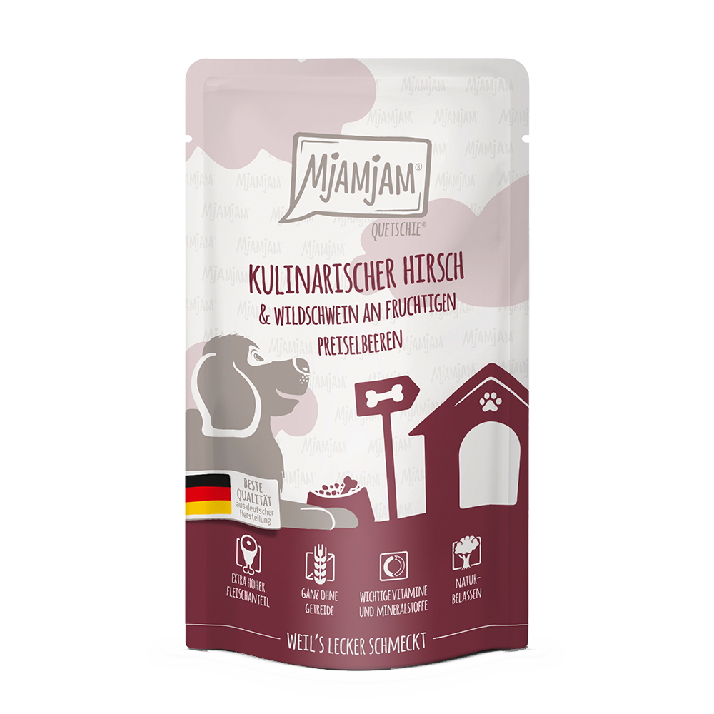 Bild: Mjamjam Kulinarischer Hirsch und Wildschwein an Fruchtigen Preiselbeeren 