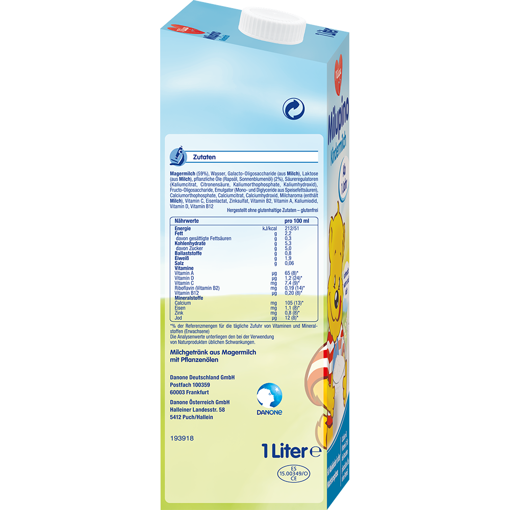 Bild: Milupa Milupino Kindermilch