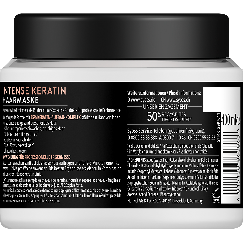 Bild: syoss Intense Keratin Haarmaske