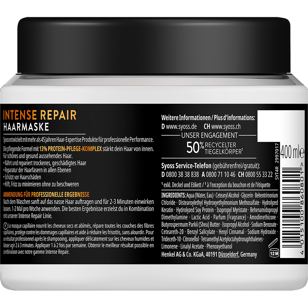 Bild: syoss Intense Repair Haarmaske 