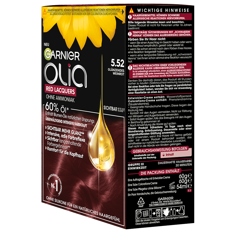 Bild: GARNIER Olia Red Lacquers Glänzendes Weinrot