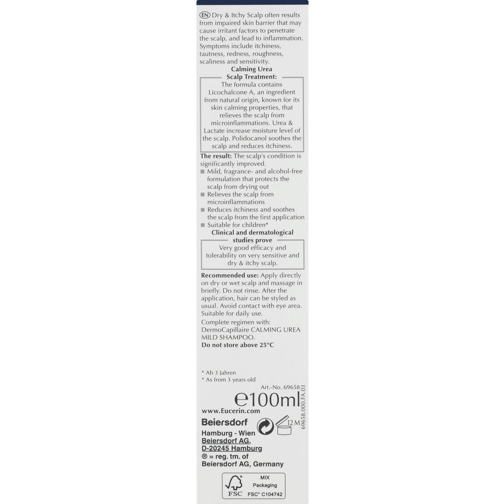 Bild: Eucerin Dermo Capillaire Calming Urea Scalp Treatment 