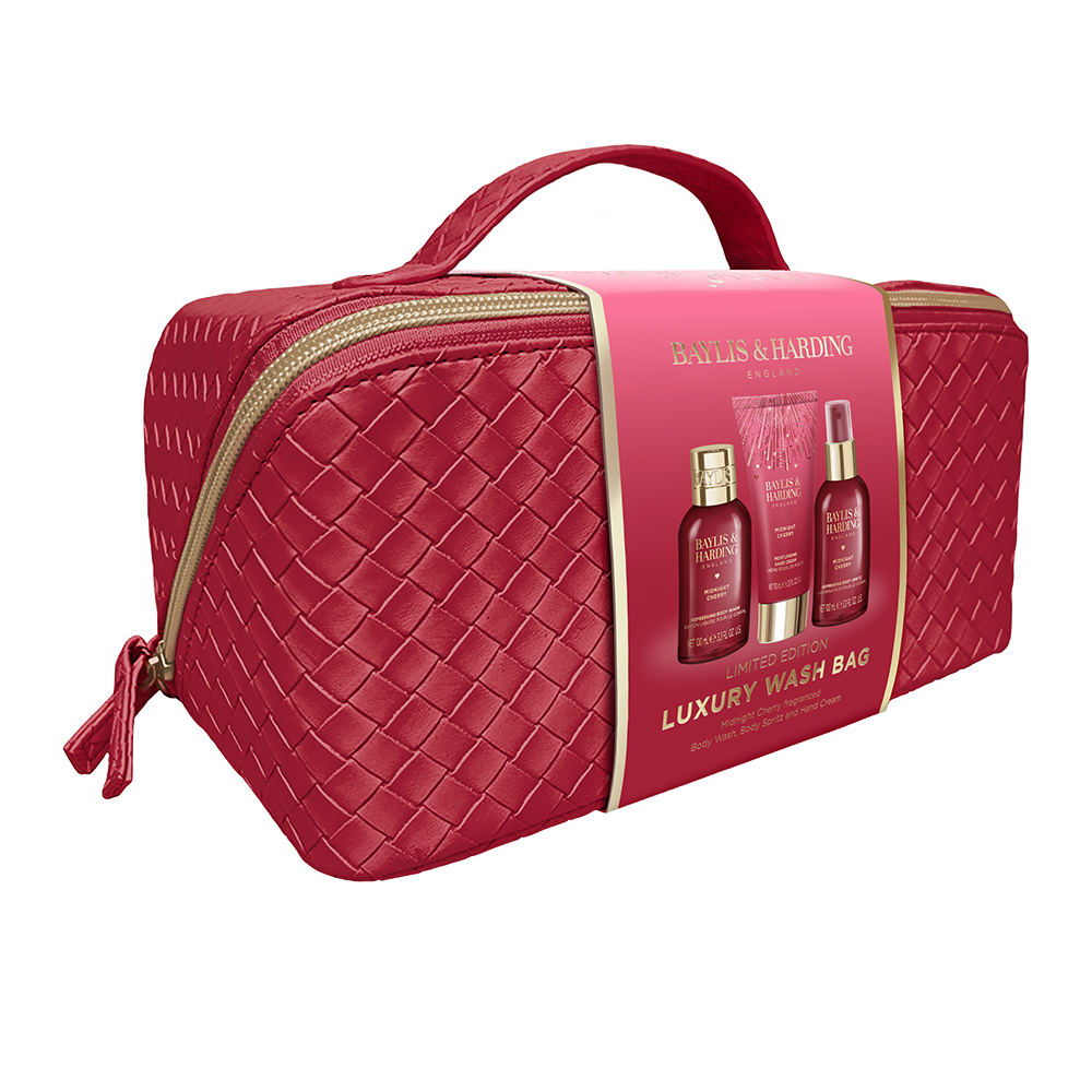 Bild: Baylis & Harding Geschenkset Luxury Washbag Midnight Cherry 