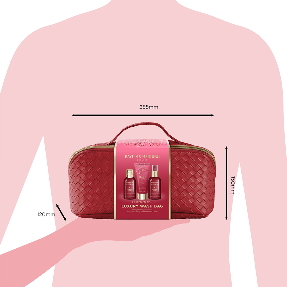Bild: Baylis & Harding Geschenkset Luxury Washbag Midnight Cherry 