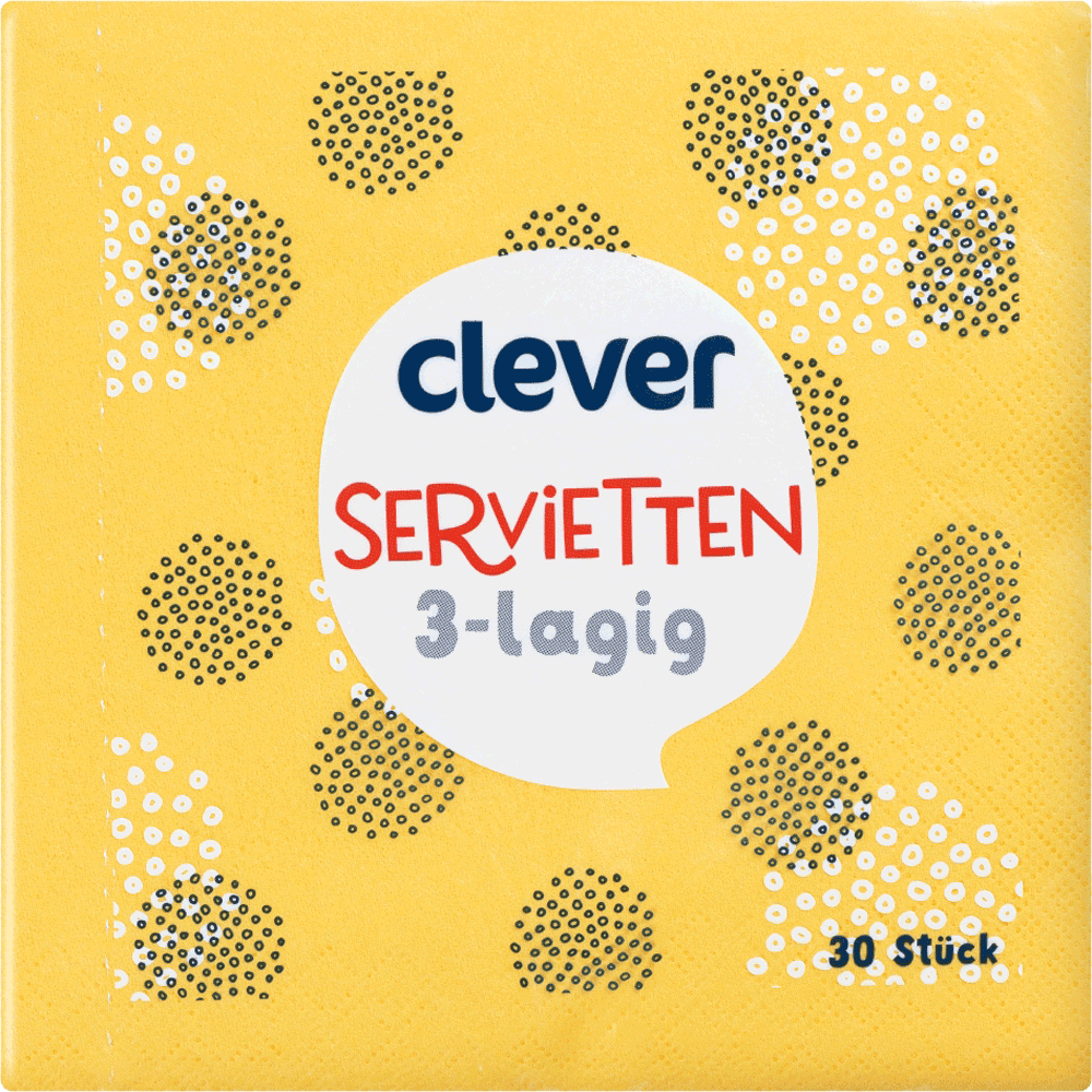 Bild: clever Servietten Sonnengelb