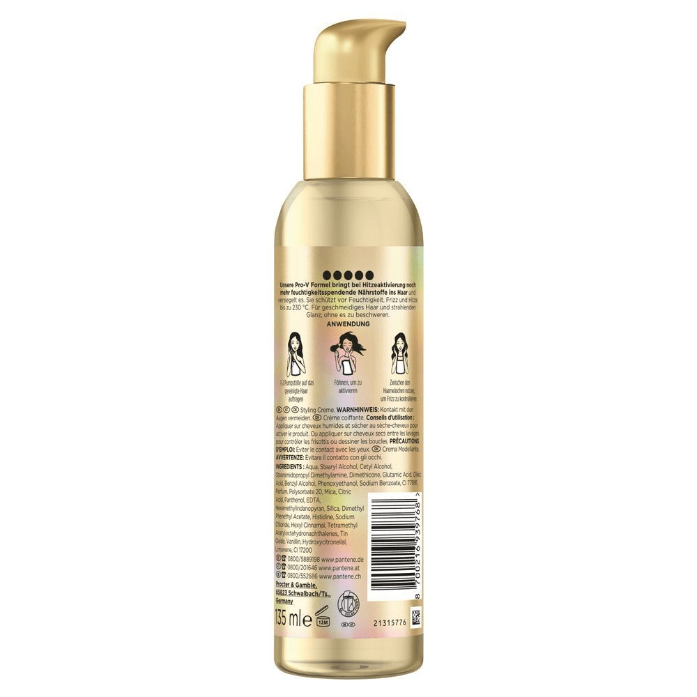 Bild: PANTENE PRO-V Moisture BOOST Heat & Glow Leave-In-Creme Schutz vor Hitze & Frizz 