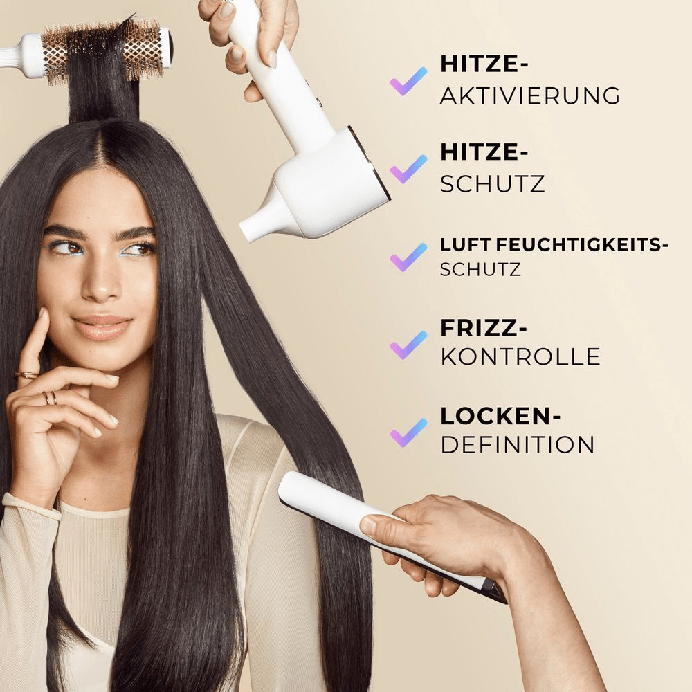 Bild: PANTENE PRO-V Moisture BOOST Heat & Glow Leave-In-Creme Schutz vor Hitze & Frizz 