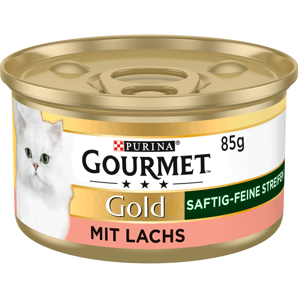 Bild: Purina Gourmet Gold Streifen mit Lachs 