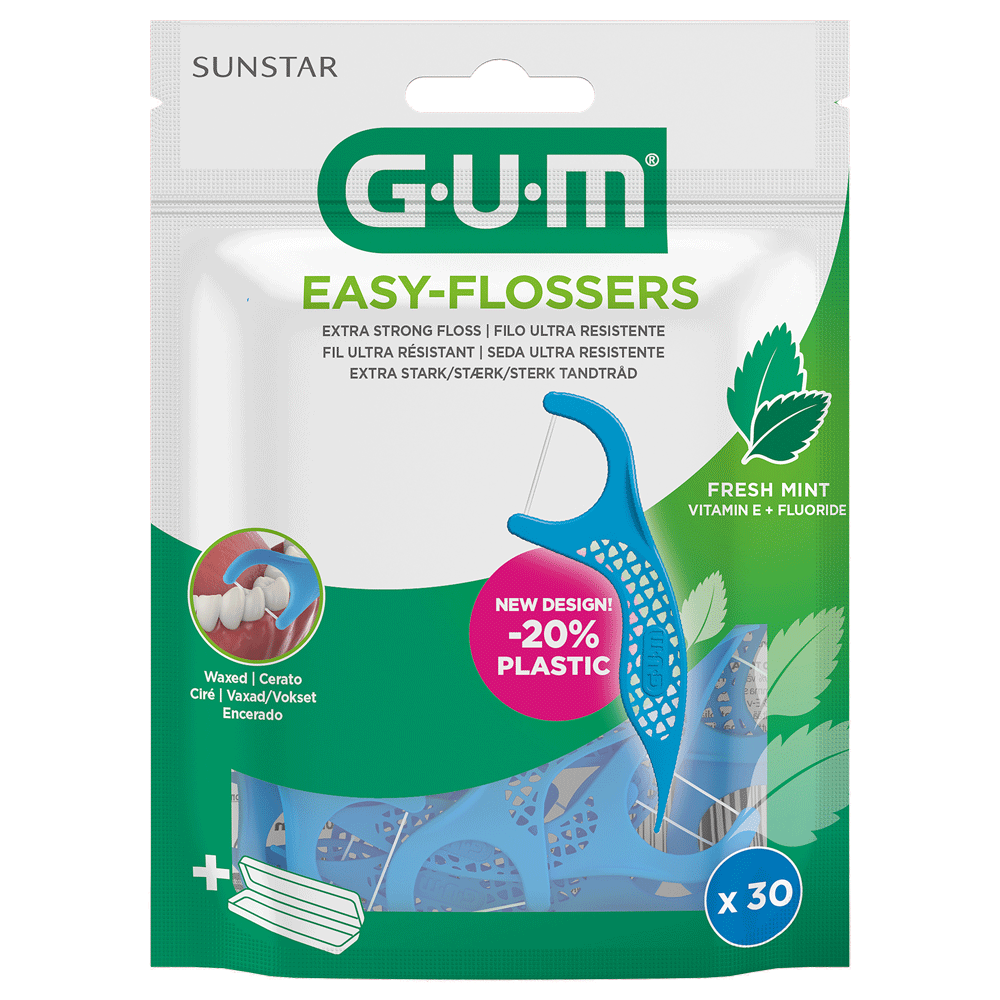 Bild: GUM EASY-FLOSSERS Zahnseide Sticks 
