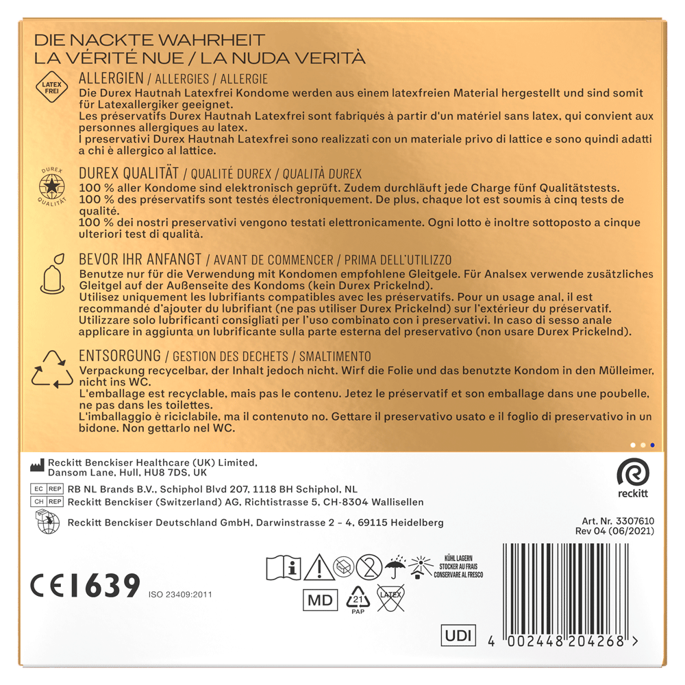Bild: durex Kondome Hautnah
