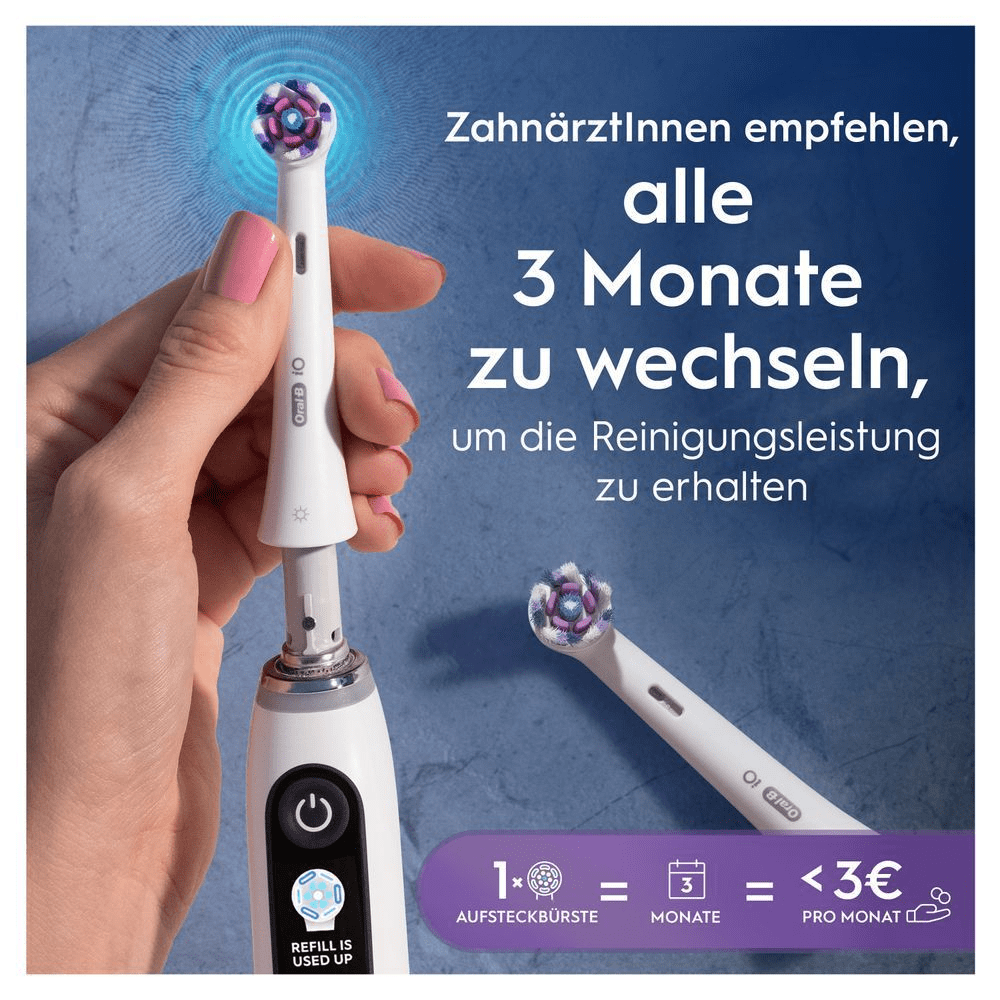 Bild: Oral-B iO Strahlendes Weiss Aufsteckbürsten, Weiß 