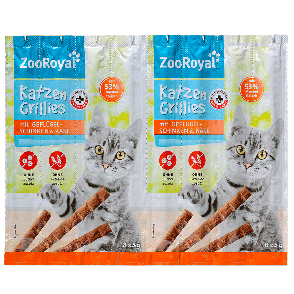 Bild: ZooRoyal Katzen Grillies mit Geflügel, Schinken & Käse