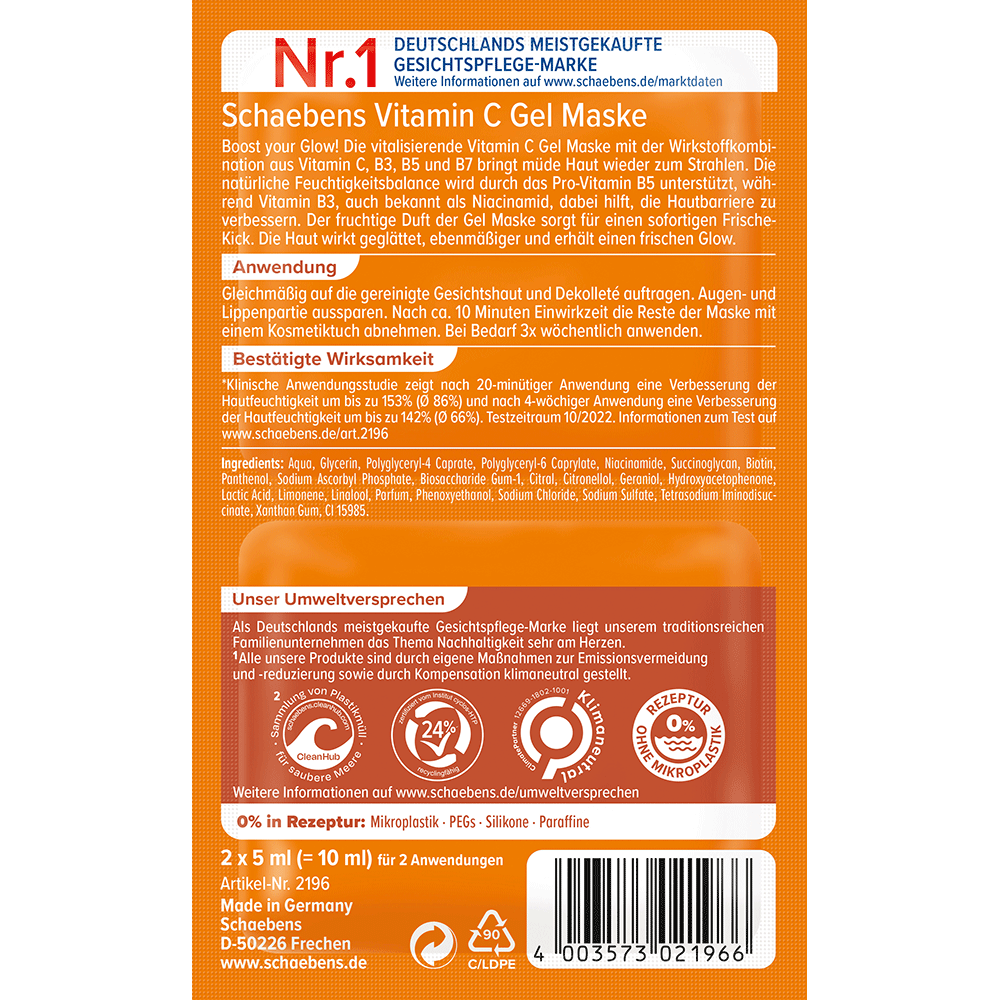 Bild: Schaebens Vitamin C Gel Maske