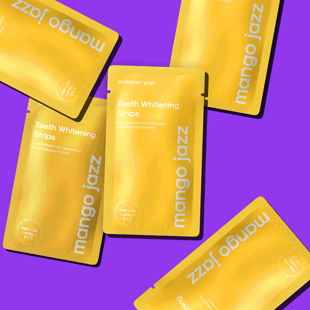Bild: Smilepen Pop Teeth Whitening Strips Mango Jazz