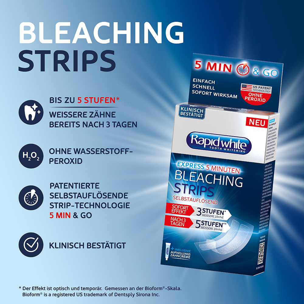 Bild: Rapid White Bleaching Strips