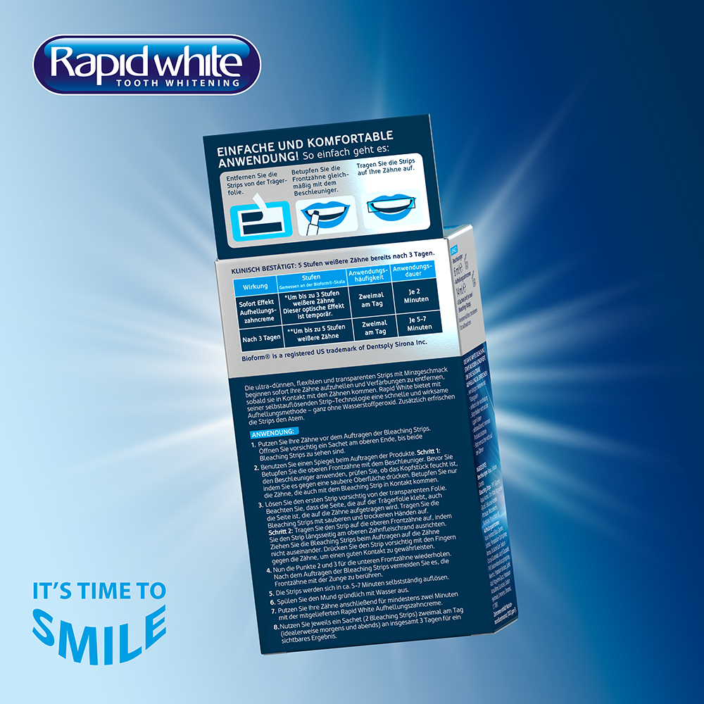 Bild: Rapid White Bleaching Strips