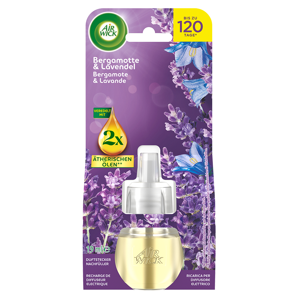 Bild: AIRWICK Duftölflakon Nachfüllung Bergamotte und Lavendel 