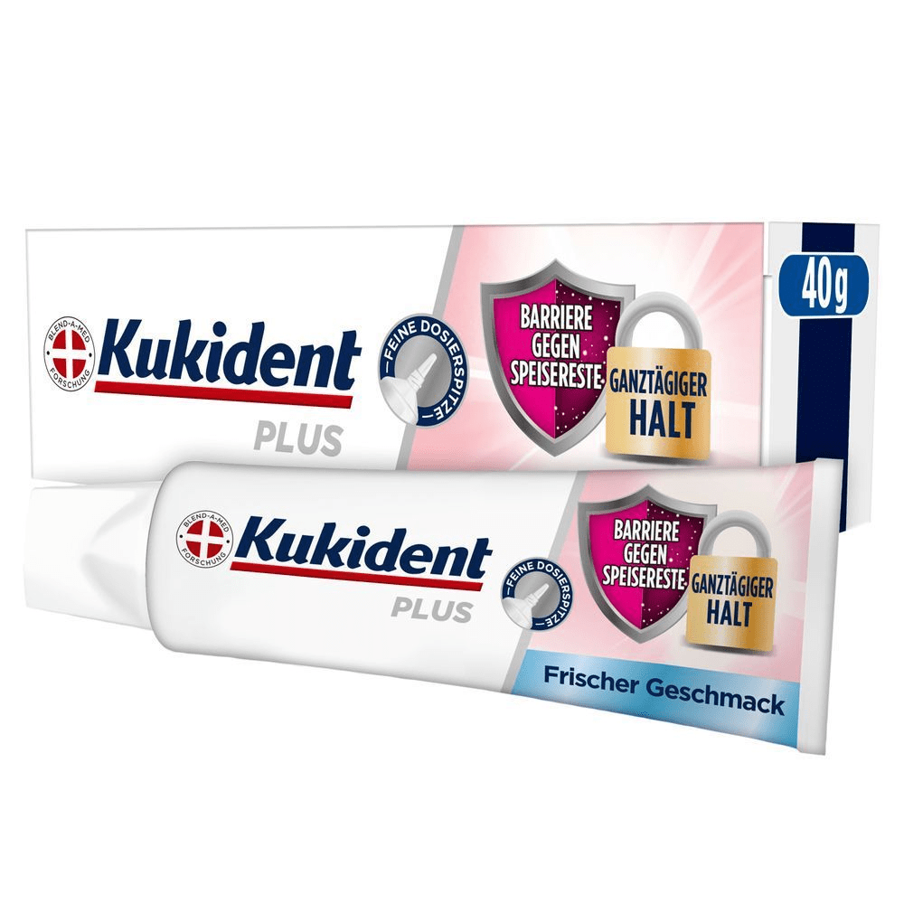 Bild: Kukident Plus Barriere Gegen Speisereste Haftcreme