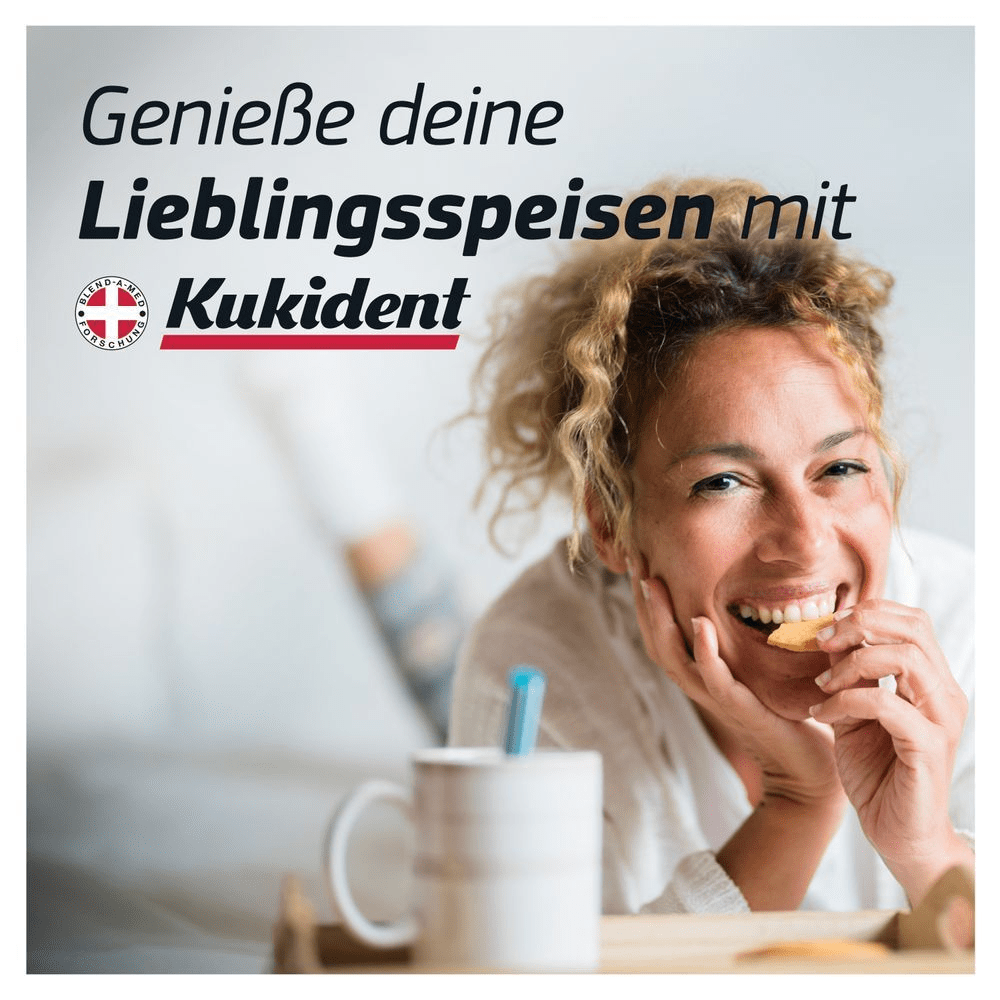 Bild: Kukident Plus Barriere Gegen Speisereste Haftcreme