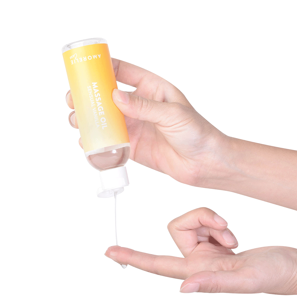 Bild: AMORELIE Massageöl Sensual Vanilla