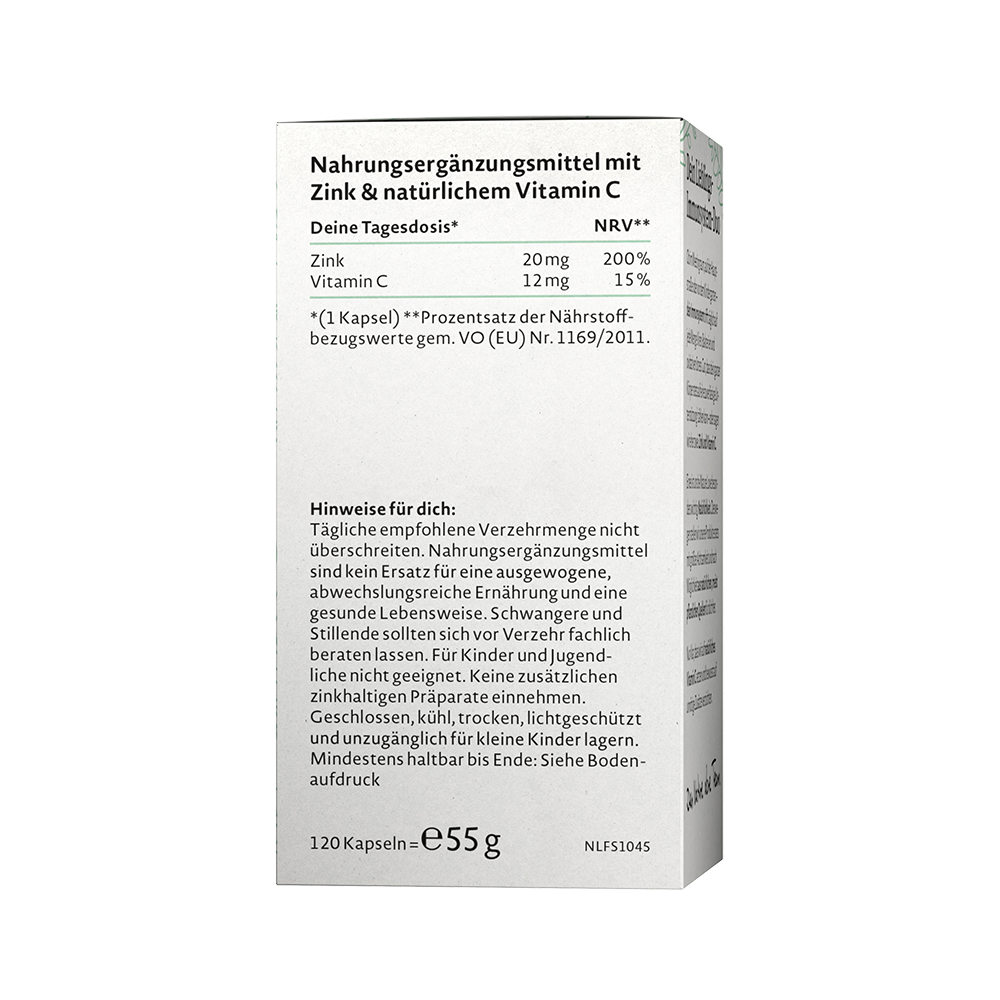 Bild: NATURE LOVE Zink und Vitamin C 