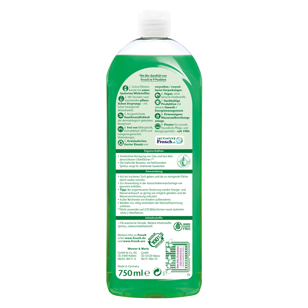 Bild: Frosch Glas Reiniger Spiritus 
