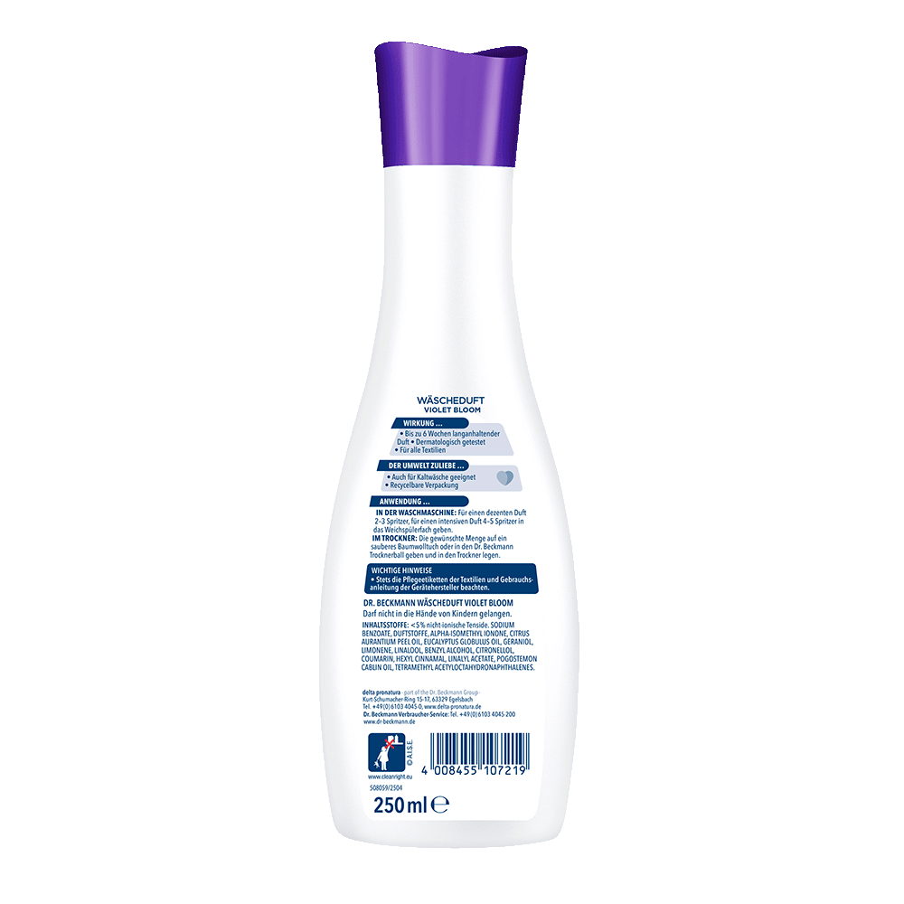 Bild: Dr. Beckmann Wäscheduft Violet Bloom 