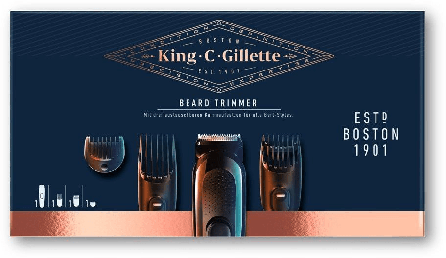 Bild: Gillette King C. kabelloser Barttrimmer für Männer