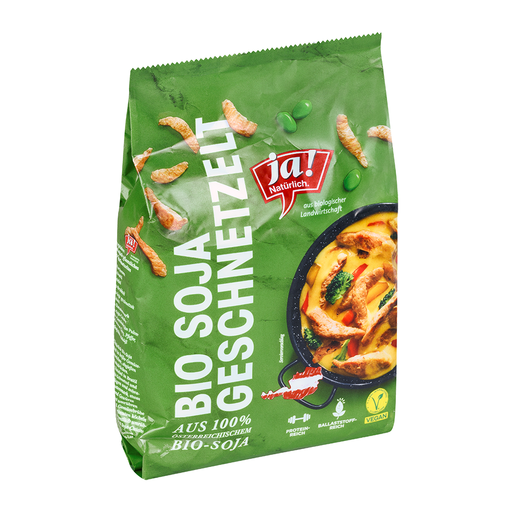 Bild: ja! Natürlich. Bio Soja Geschnetzelt 