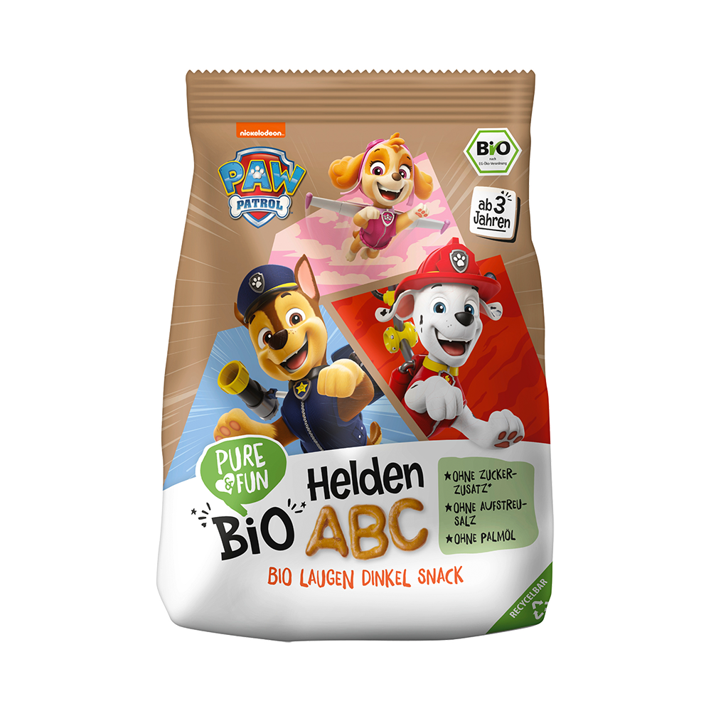 Bild: Pure & Fun Helden ABC Bio Laugen Dinkel Snack 