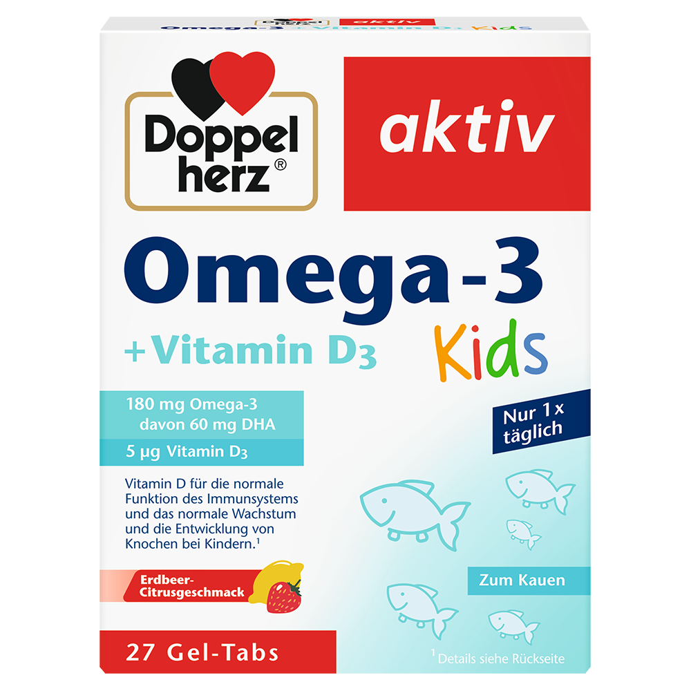 Bild: DOPPELHERZ Omega 3 + Vitamin D3 Kids 