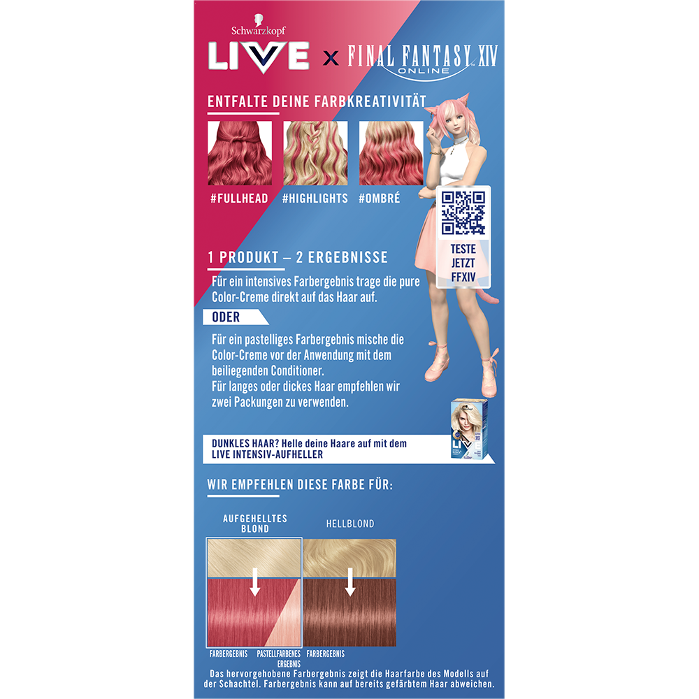 Bild: Schwarzkopf Live Ultra Brights or Pastel Haarfarbe Dusty Rose