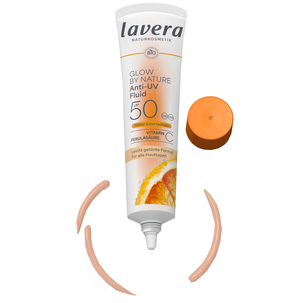 Bild: lavera Glow by Nature Anti UV Fluid LSF 50