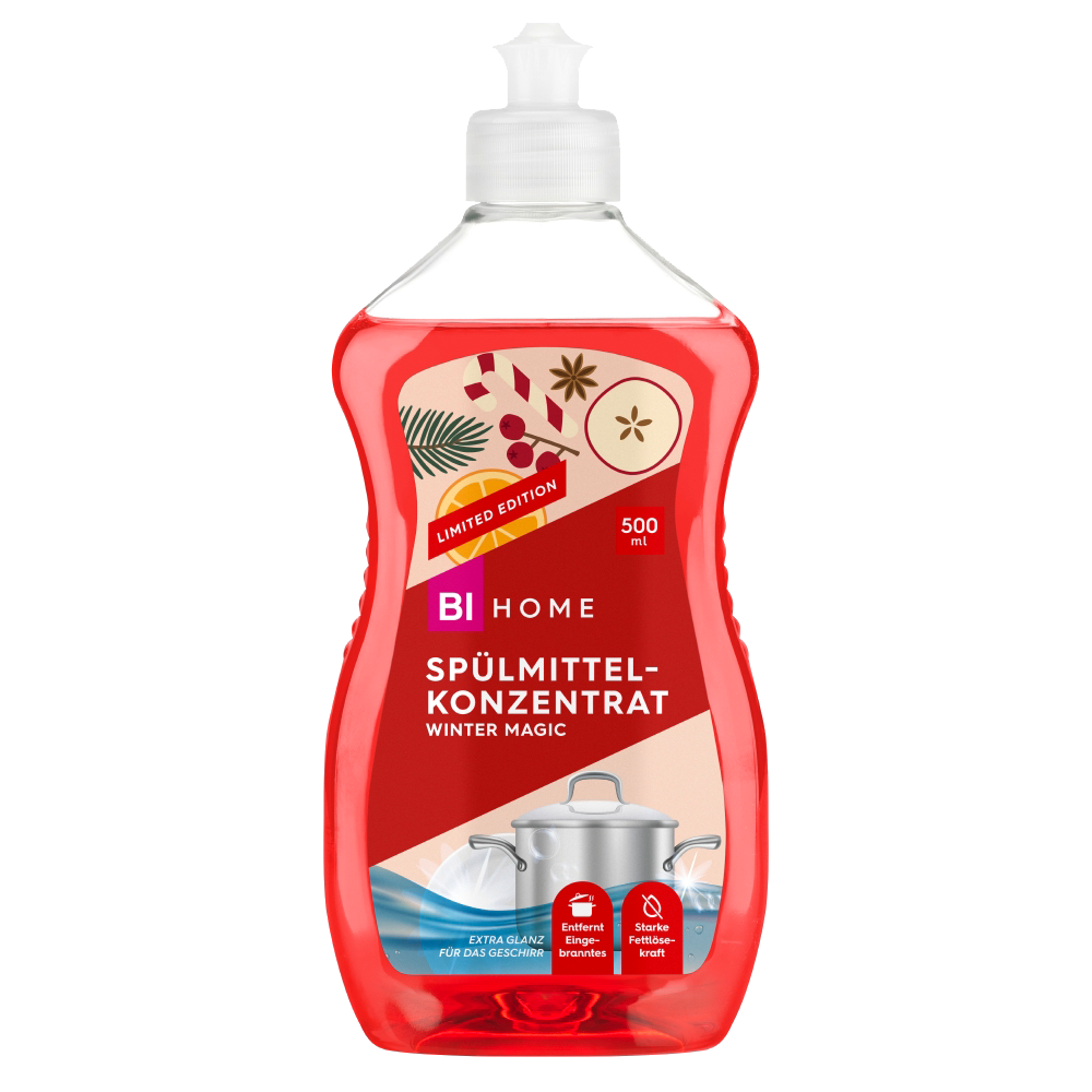 Bild: BI HOME Spülmittelkonzentrat Winter Magic