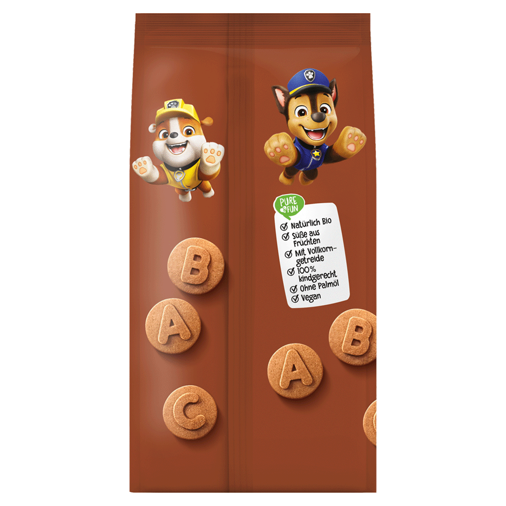 Bild: Pure & Fun Paw Patrol Helden Bio Kekse Dinkel, Banane, Kakao 