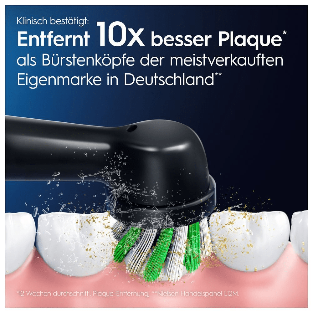 Bild: Oral-B Pro CrossAction Aufsteckbürsten, Schwarz