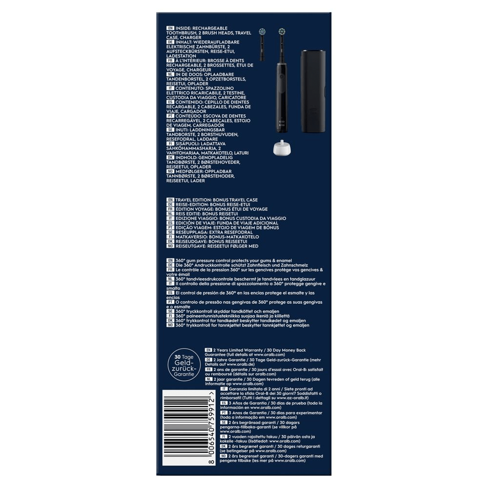 Bild: Oral-B Pro Series 3 Elektrische Zahnbürste, Schwarz 