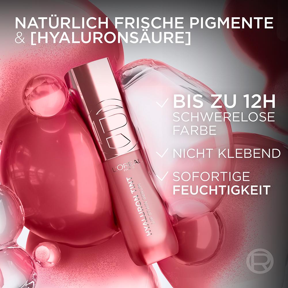 Bild: L'ORÉAL PARIS Hyaluron Tint Lip Stain Serum Worth It Medium 
