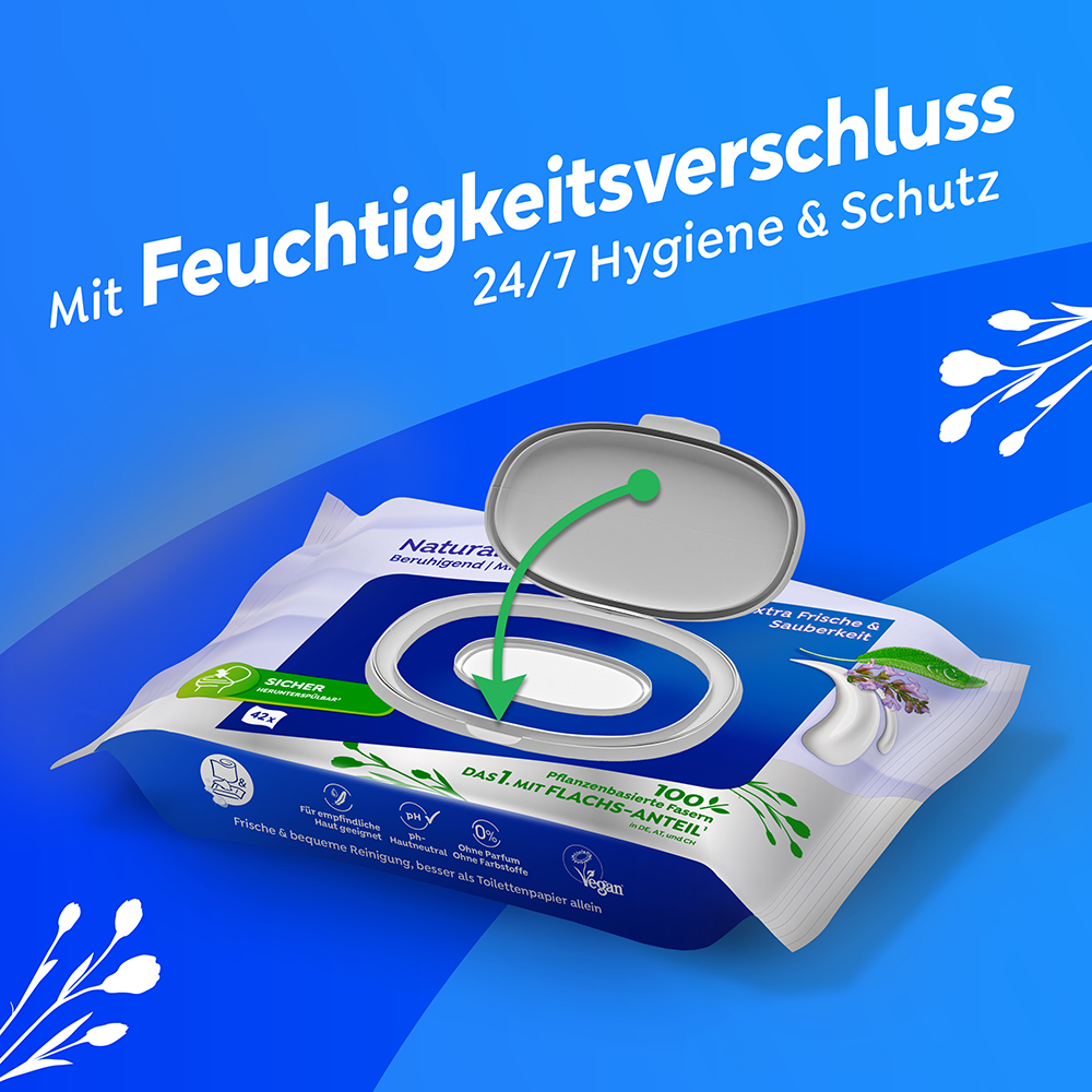 Bild: Tempo Feuchtes Toilettenpapier Natural Skin Balance 