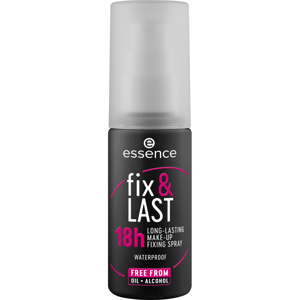 Bild: essence fix & LAST 18h LONG-LASTING MAKE-UP FIXING SPRAY 