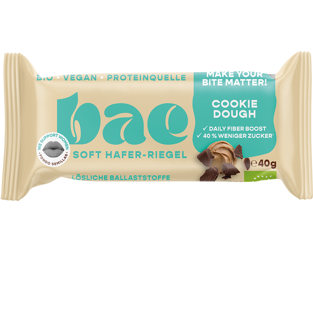 Bild: bae Bio Soft Hafer-Riegel Cookie Dough 