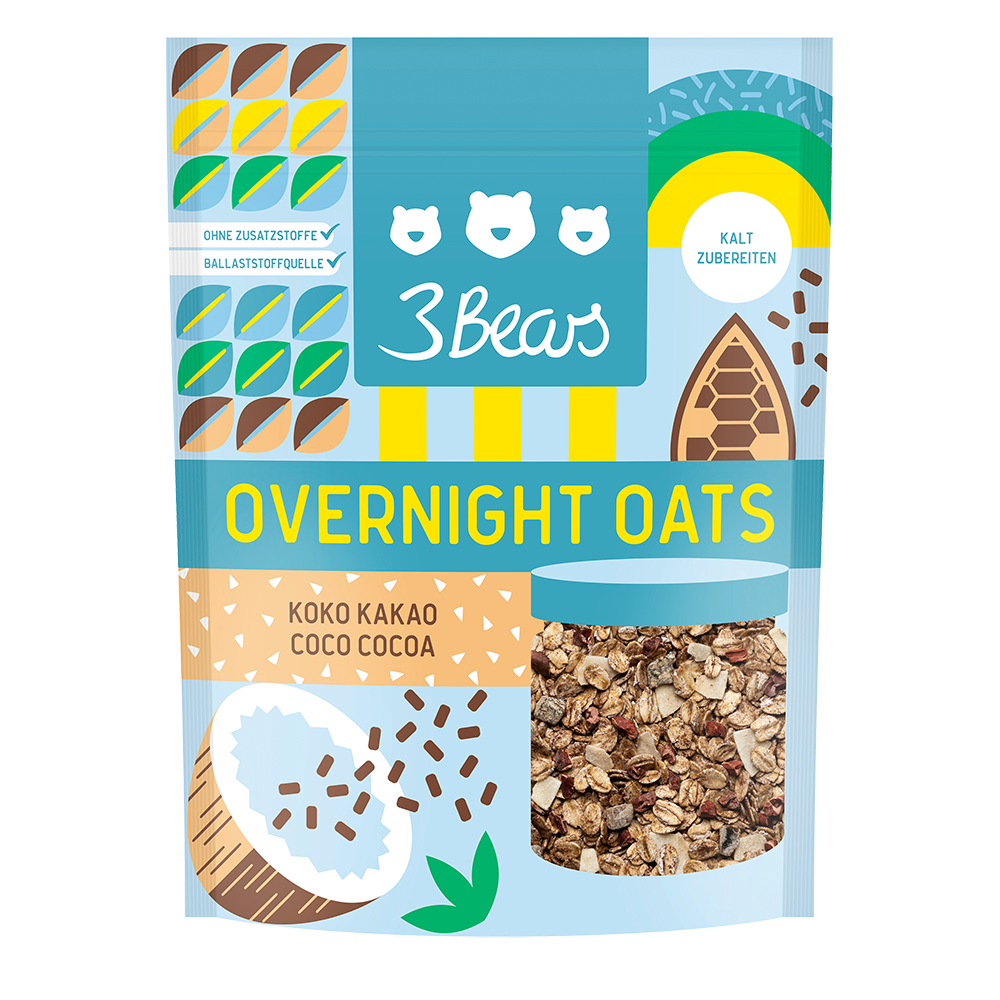 Bild: 3Bears Overnight Oats Koko Kakao 