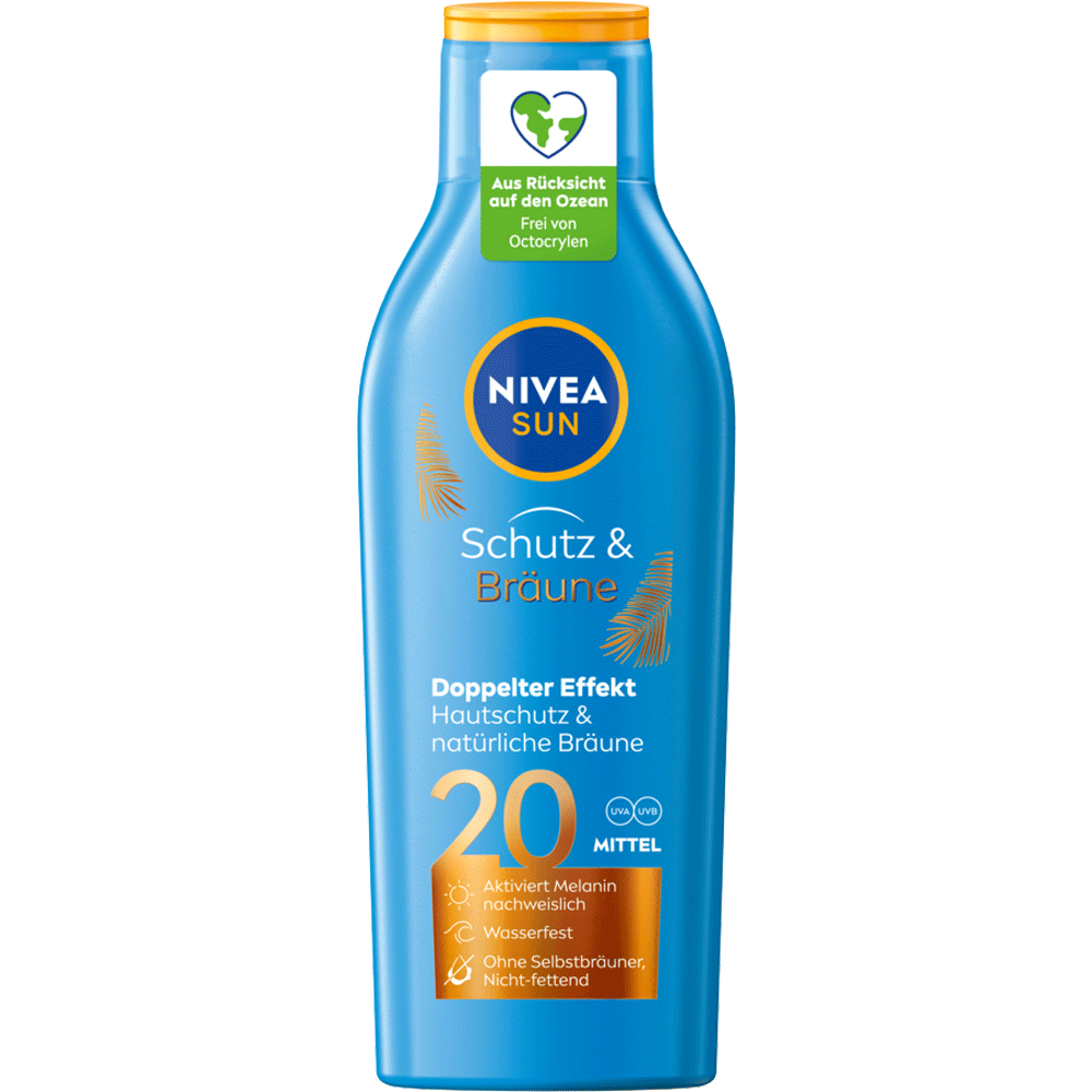 Bild: NIVEA Sun Schutz & Bräune Sonnenlotion LSF 20