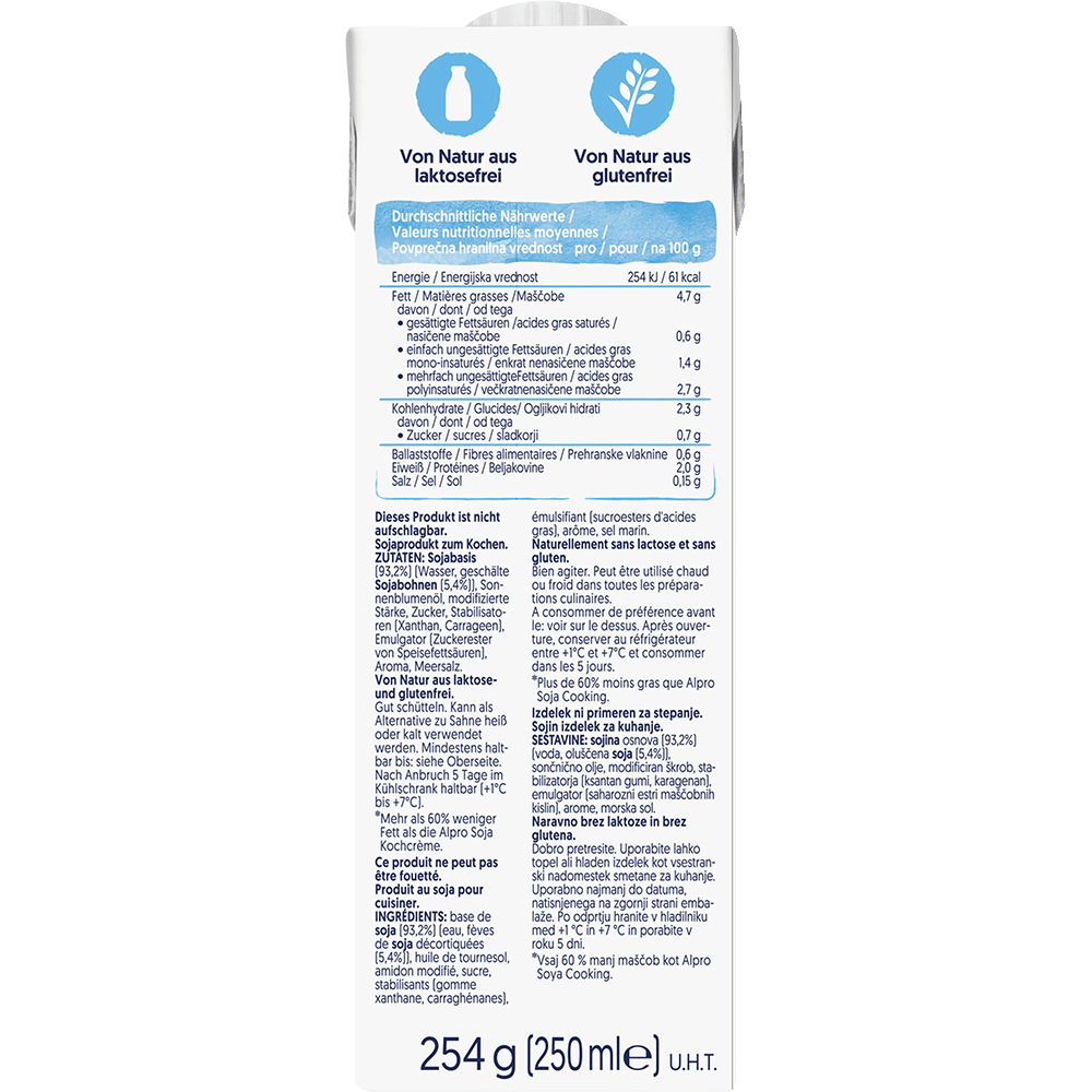 Bild: Alpro Cooking Light Soya 