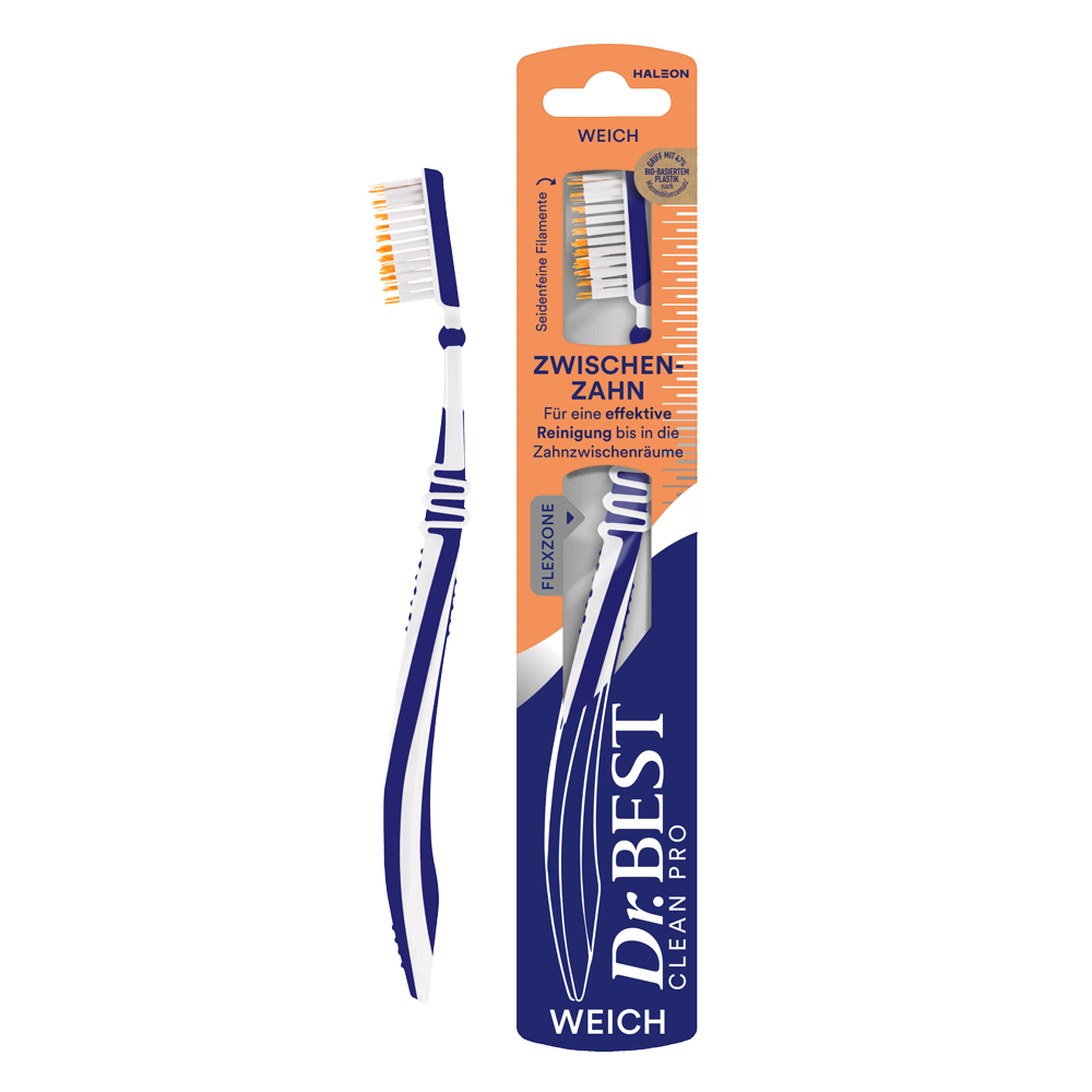 Bild: Dr. BEST Zwischenzahn Zahnbürste Weich 