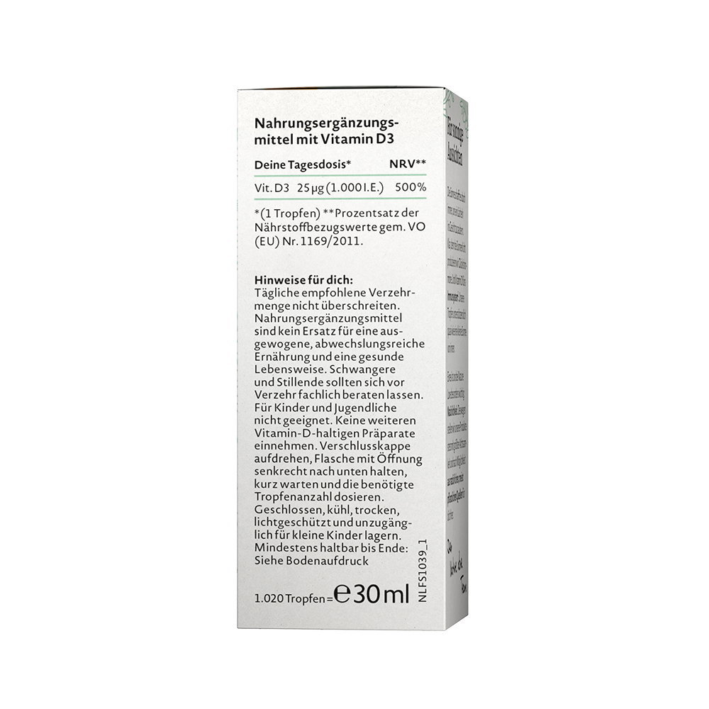 Bild: NATURE LOVE Vitamin D3 1000 