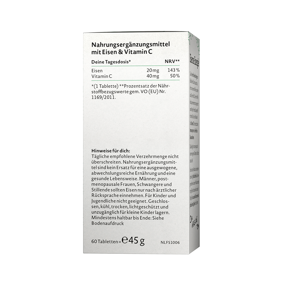 Bild: NATURE LOVE Eisen und Vitamin C 