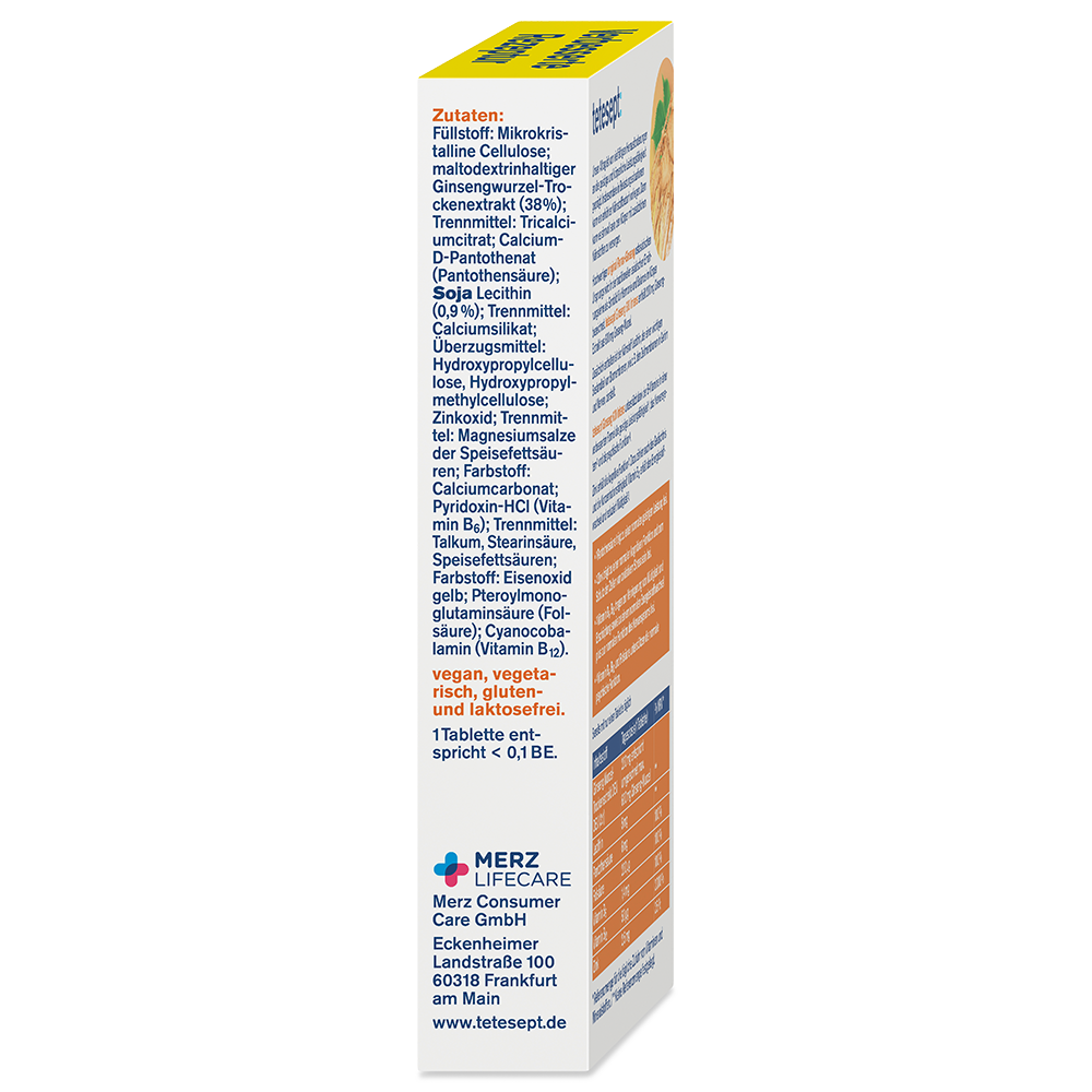Bild: tetesept: Giseng 600 + B-Komplex + Zink 