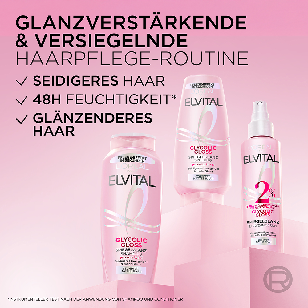 Bild: L'ORÉAL PARIS ELVITAL Glycolic Gloss Leave-in Serum 