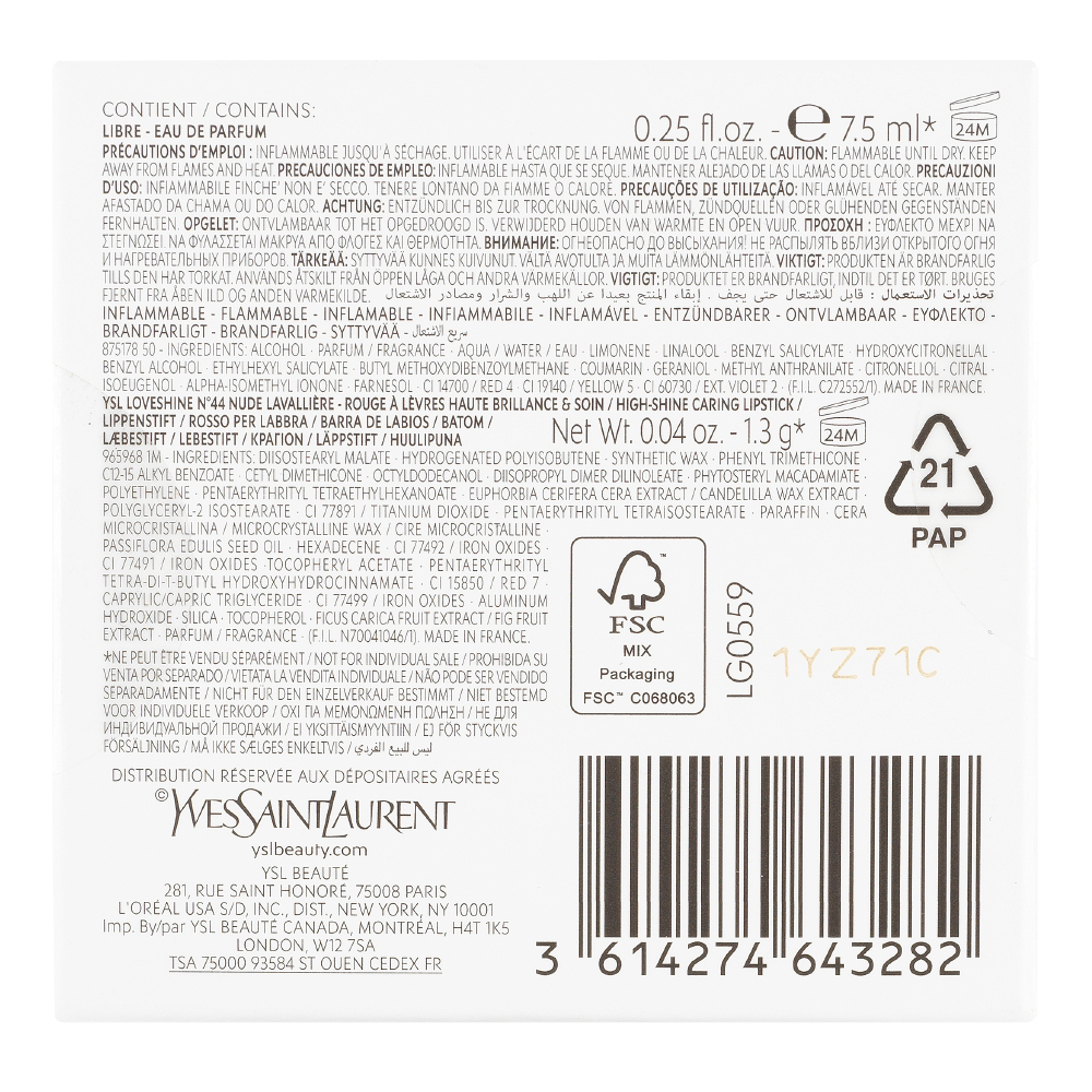 Bild: Yves Saint Laurent Libre Mini Geschenkset 